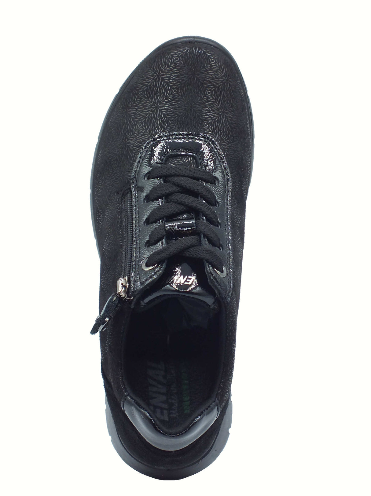 ENVAL Soft ENVAL Soft 8775200 Scam Nero Sneakers confort con lampo e lacci per Donna in tessuto elasticizzato Nero