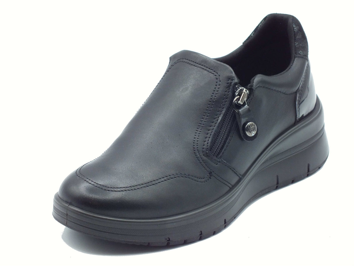 ENVAL Soft ENVAL Soft 8777700 Nappa Soft Nero Mocassini Confort per Donna in pelle con lampo Nero