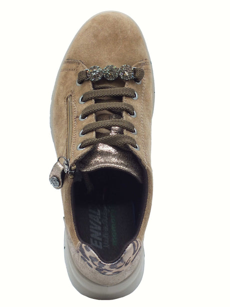 ENVAL Soft ENVAL Soft 8777922 Scam Capra Fango Scarpe per Donna in nabuk con lampo e lacci Fango