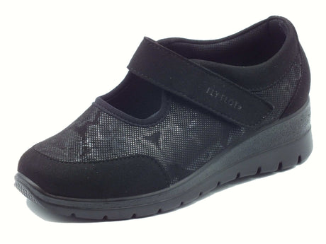 Fly Flot Fly Flot 47 Z64 MX Tramutola Nero Scarpe per Donna in tessuto con stretch Nero