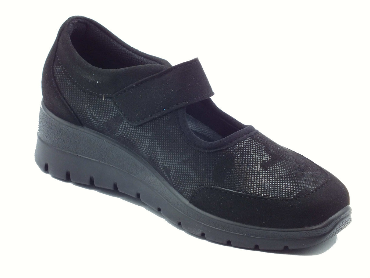 Fly Flot Fly Flot 47 Z64 MX Tramutola Nero Scarpe per Donna in tessuto con stretch Nero