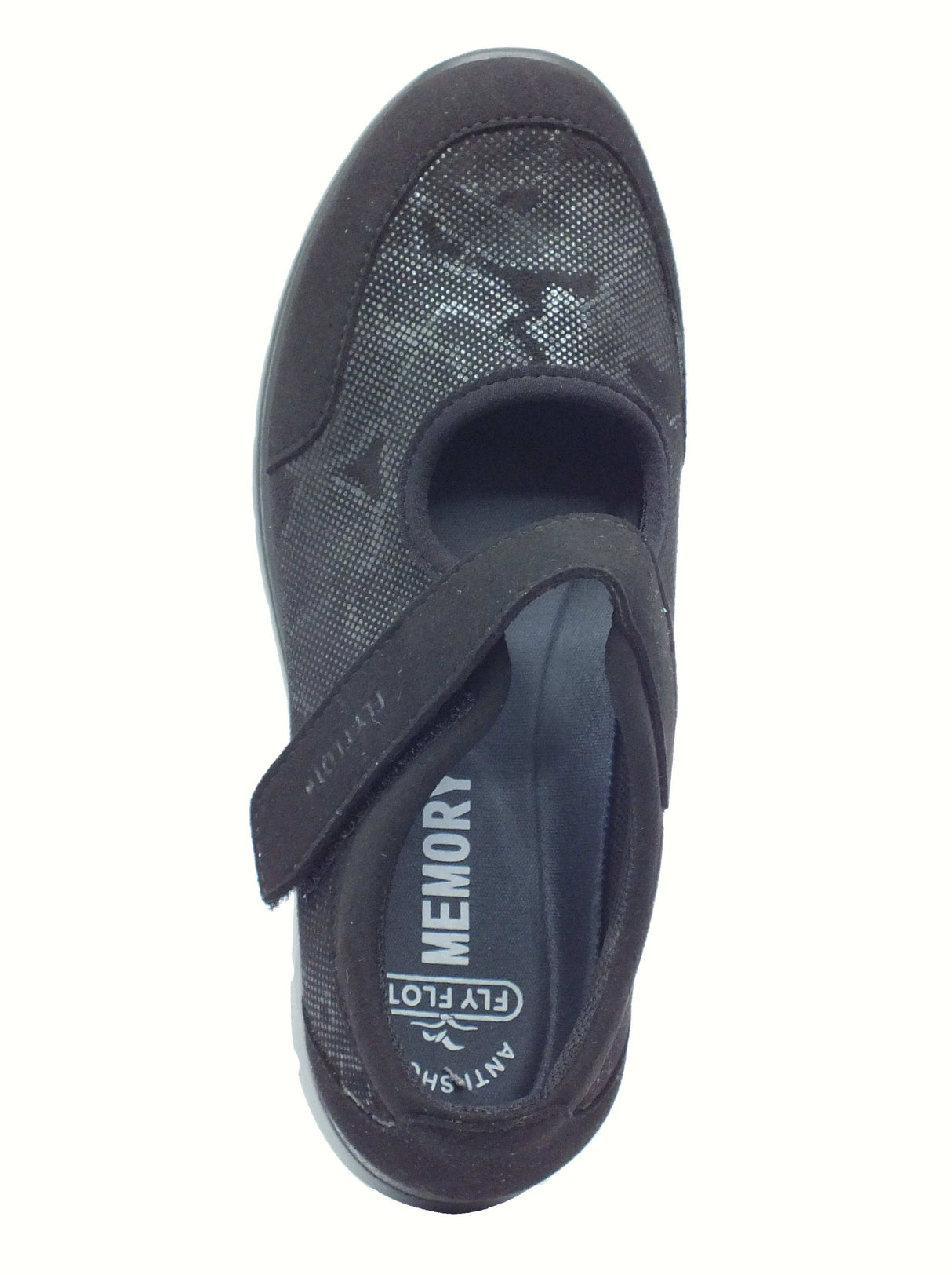 Fly Flot Fly Flot 47 Z64 MX Tramutola Nero Scarpe per Donna in tessuto con stretch Nero