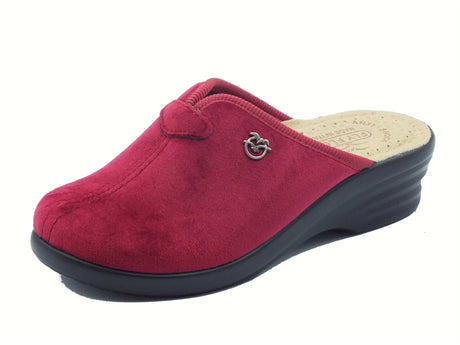 Fly Flot Fly Flot L8 X68 PE Piubega Bordo Pantofole per Donna in tessuto con sottopiede anti-shock in pelle bordò