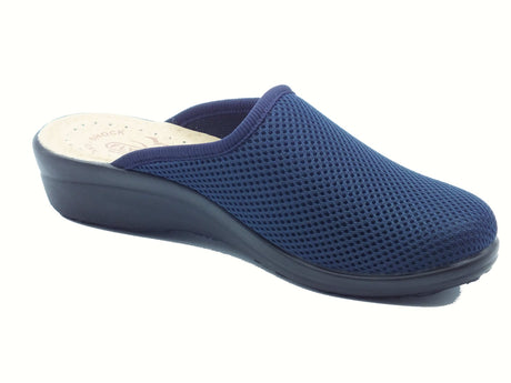 Fly Flot Fly Flot T4 368 FE Anoia Blu Pantofole per Donna in tessuto con sottopiede anti-shock in pelle Blu
