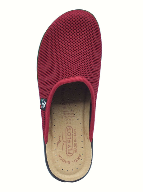 Fly Flot Fly Flot T4 368 FE Anoia Bordo Pantofole per Donna in tessuto con sottopiede anti-shock in pelle bordò