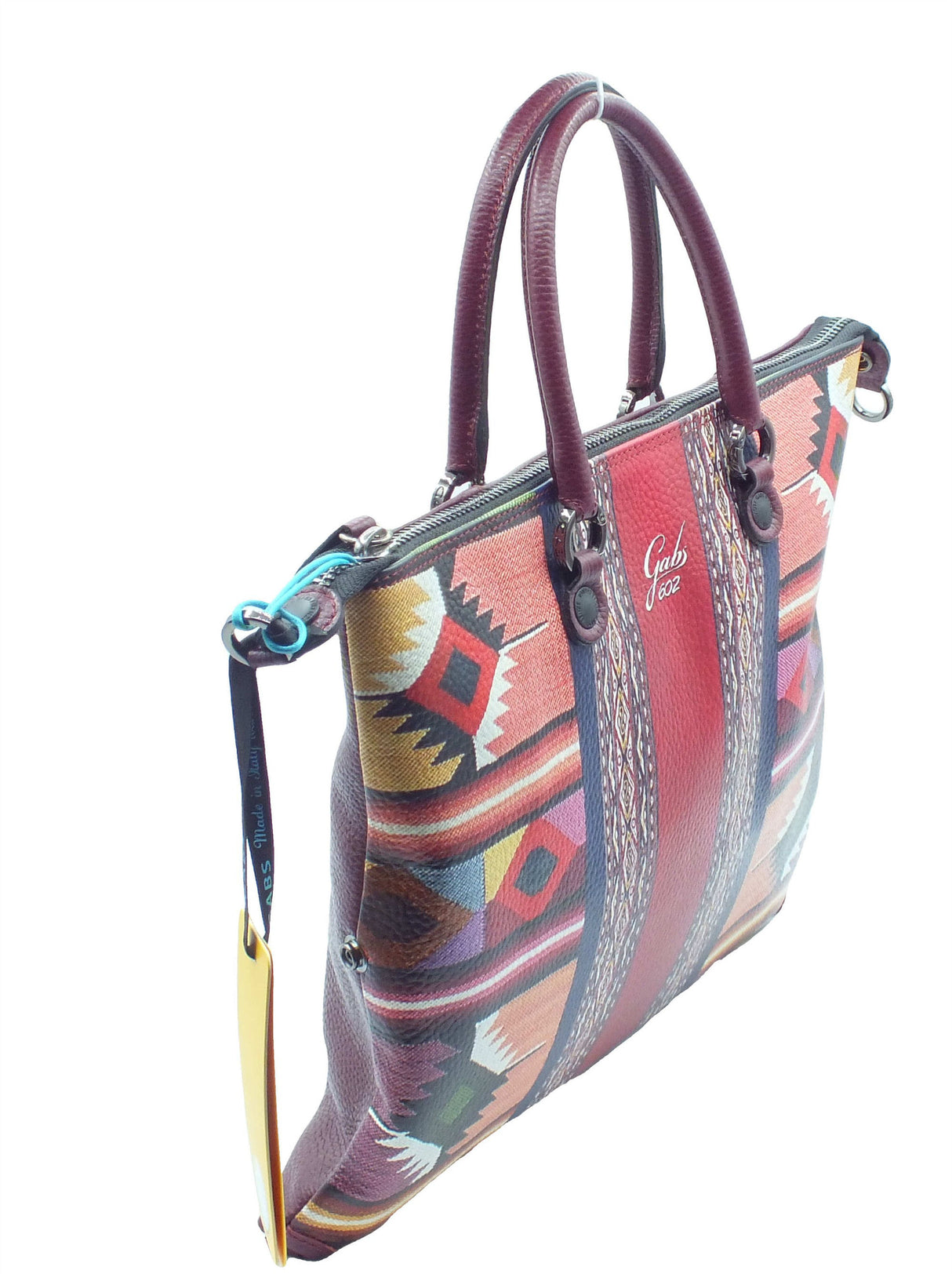 Gabs Gabs G000033T2 G3 Plus Bull Black Perù Tg M Borsa Shopping per Donna in pelle Black Perù