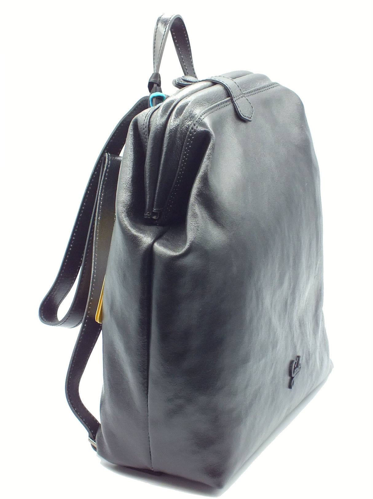 Gabs Gabs G011750T2 Alise Laminato Black TG M Zainetto per Donna in pelle nera Black