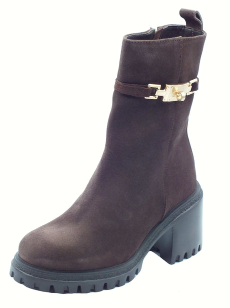 GIO+ GIO+ DEVA10D Combi T. Moro Tronchetti per Donna in pelle con tacco Combi T. Moro