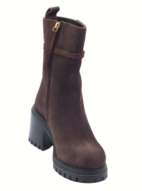 GIO+ GIO+ DEVA10D Combi T. Moro Tronchetti per Donna in pelle con tacco Combi T. Moro