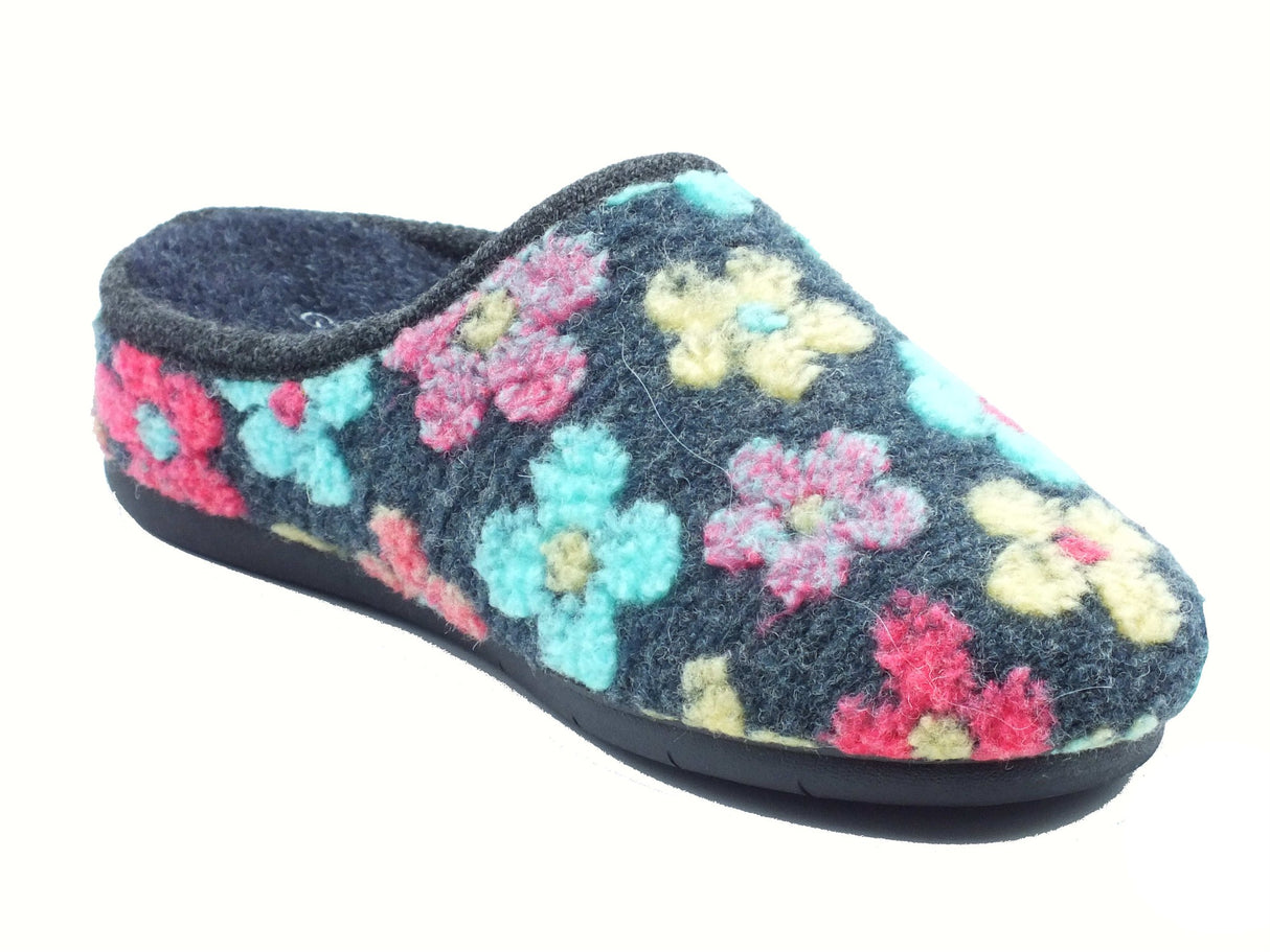 Grunland Grunland IRRA CI3042 Blu Pantofole per Donna in tessuto Blu