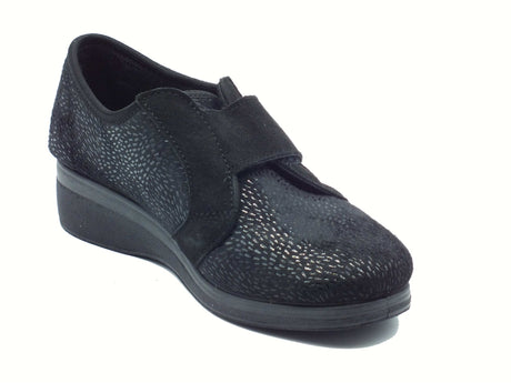 Grunland Grunland IRAE PA0665 Nero Pantofole chiuse per Donna in camoscio e tessuto laminato Nero