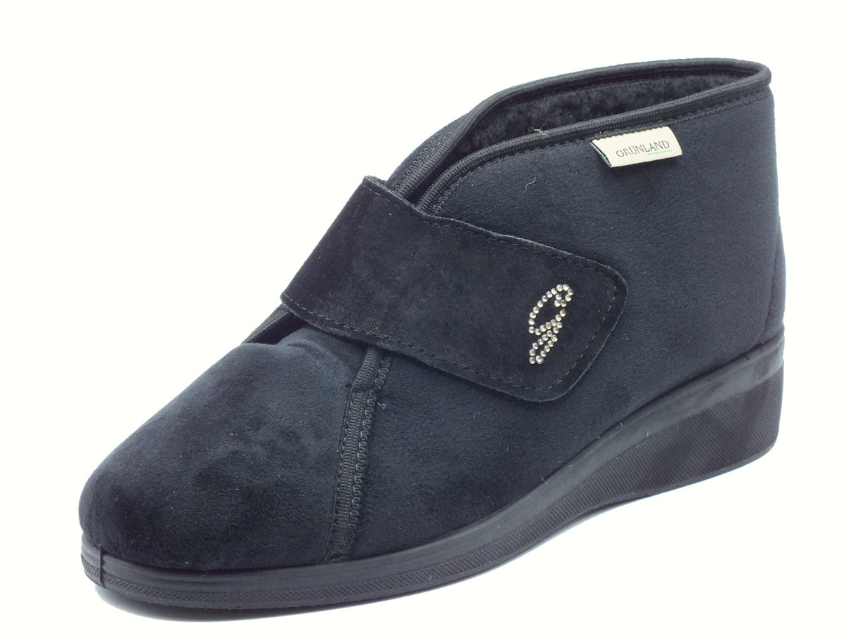 Grunland Grunland IRAE PA1087 Nero Pantofole chiuse per Donna in tessuto nero Nero