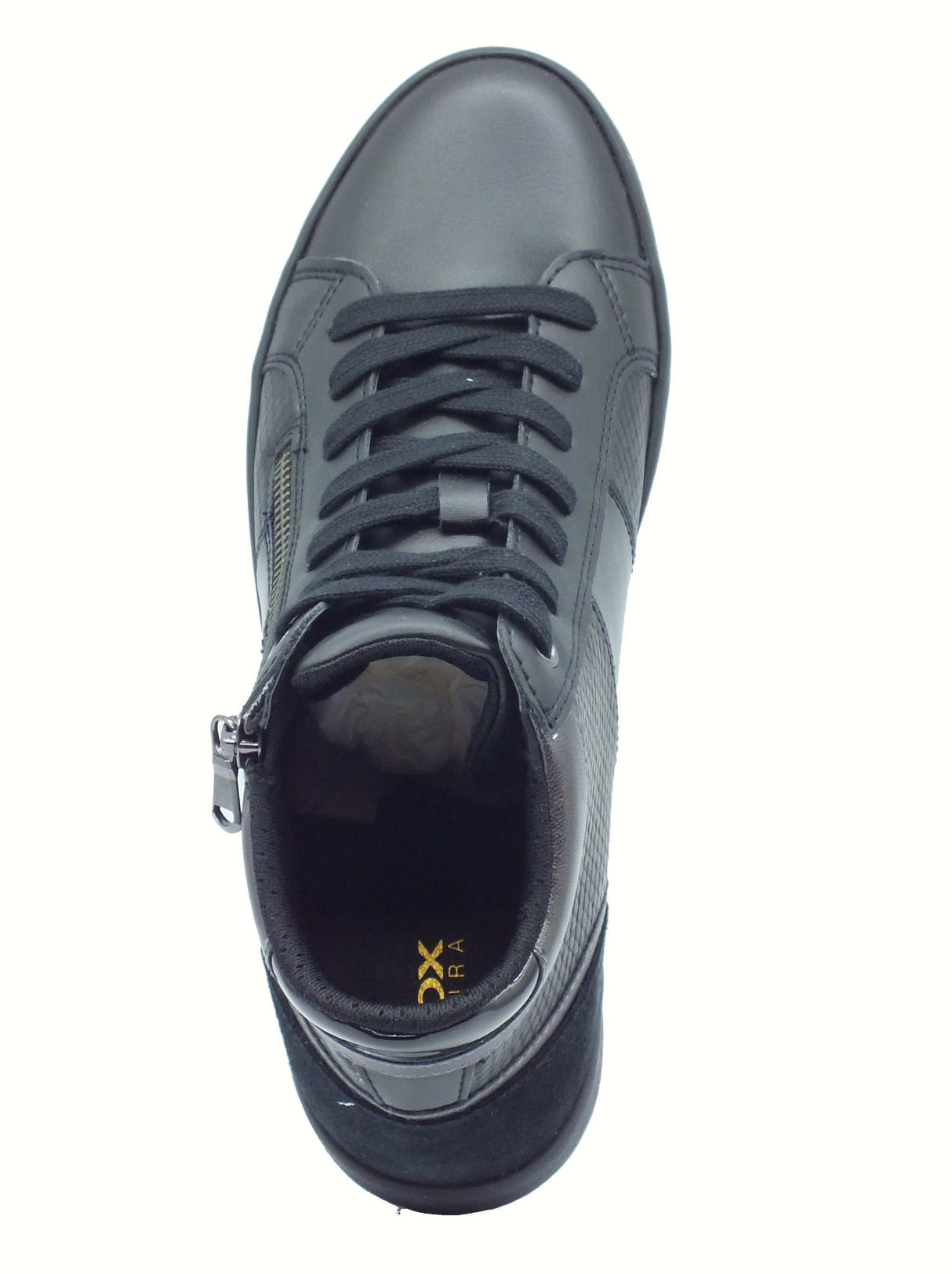 Geox Geox D366HD Blomiee Black Sneakers Sportive per Donna in pelle nera con zeppa Black