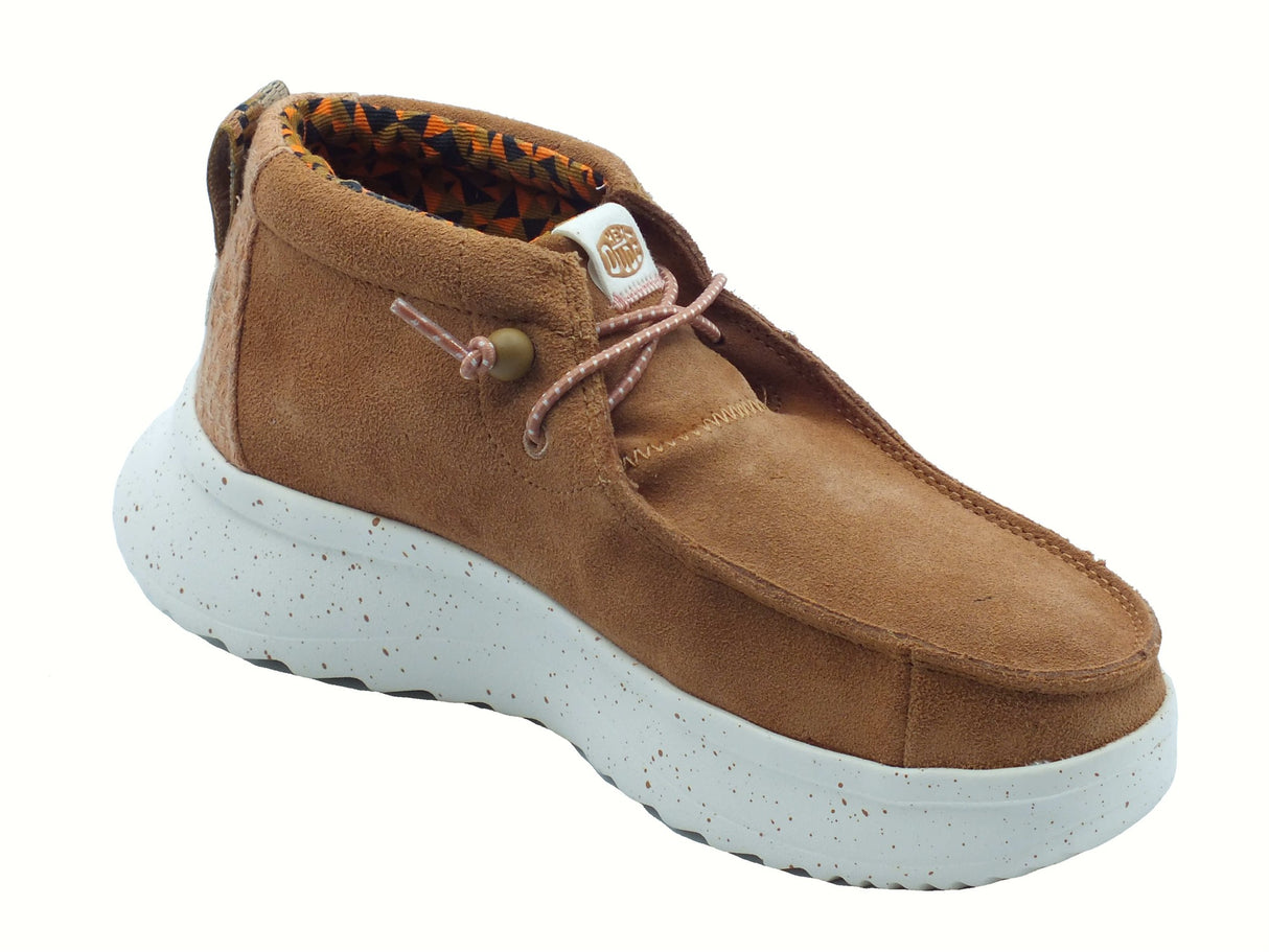 Hey Dude HeyDude 41951 Wendy Peak Hi Suede Chestnut Scarponcini per donna in camoscio nocciola Wendy Peak Hi Suede Chest