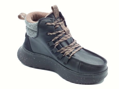 Hey Dude HeyDude 44357 Wendy Peak Apres Coated Black Scarponcini per donna in tessuto nero Black