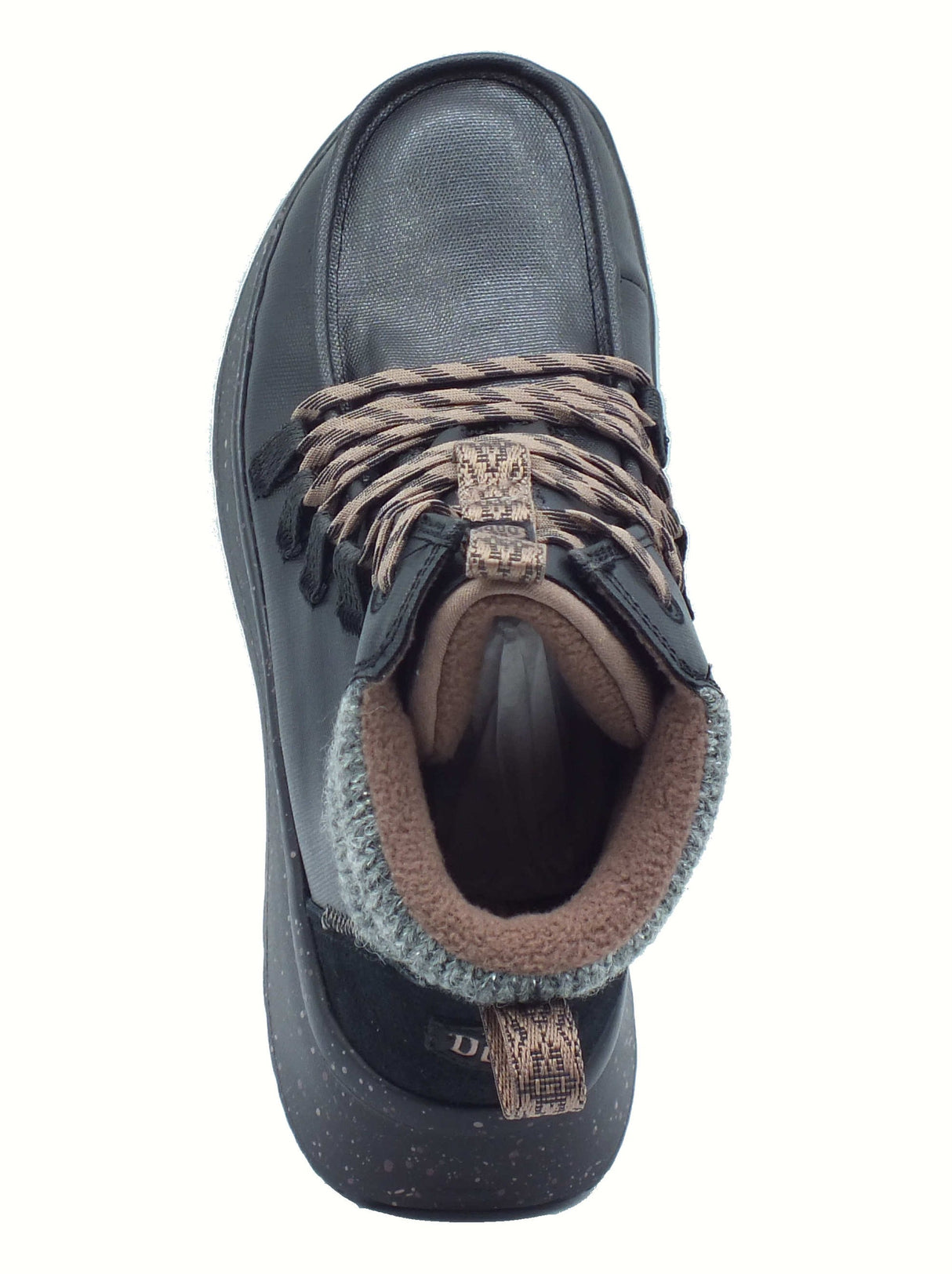 Hey Dude HeyDude 44357 Wendy Peak Apres Coated Black Scarponcini per donna in tessuto nero Black