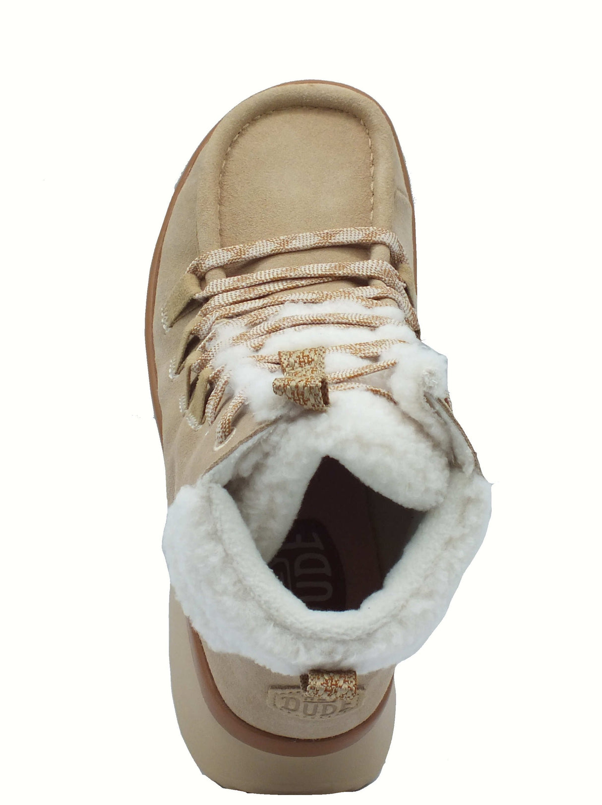 Hey Dude HeyDude 44367 Wendy Peak Apres Suede Tan Scarponcini per donna in camoscio beige Tan