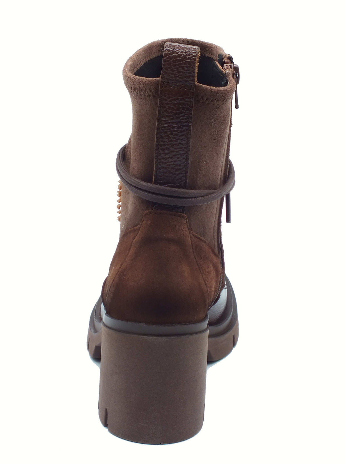 Hispanitas Hispanitas HI254281 Zurich Bolero Tronchetti accollati per Donna in pelle nabuk e tessuto tacco alto Zurich Bolero