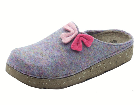 InBlu InBlu ED000028 Glicine Pantofole per Donna in lana cotta rosa Glicine