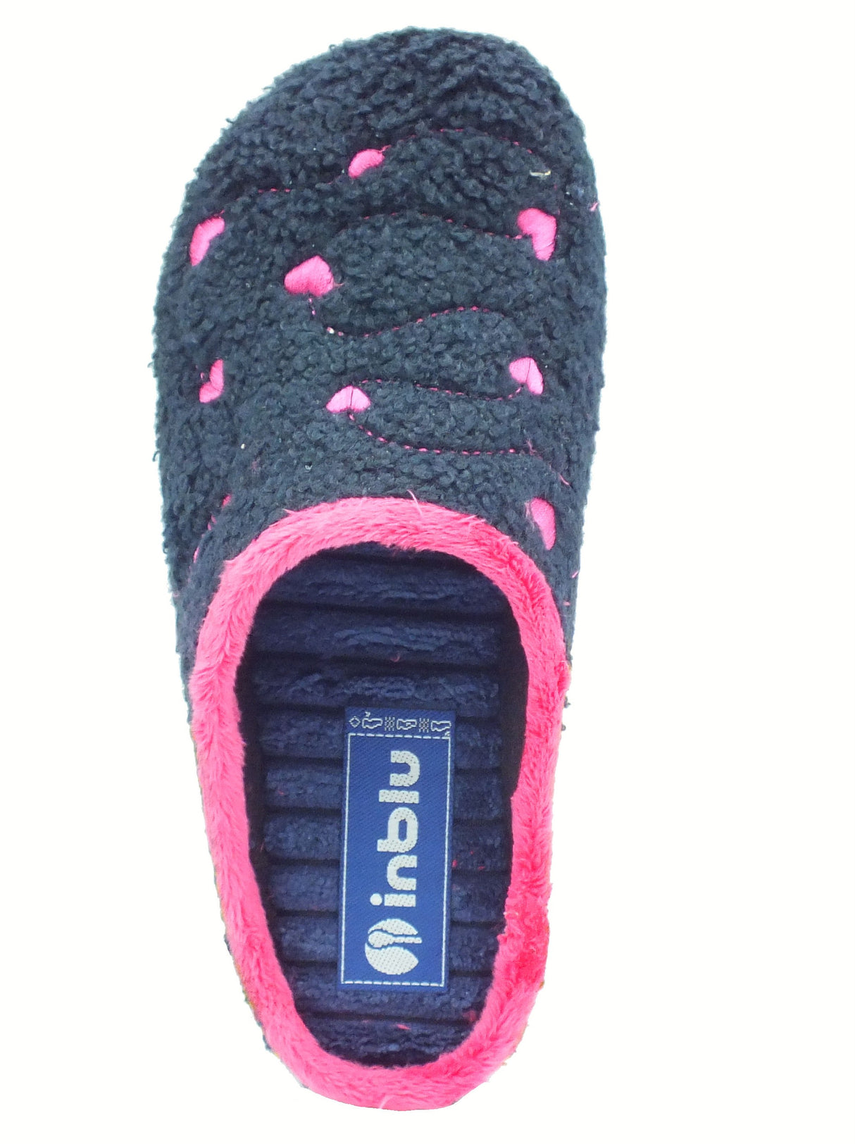 InBlu InBlu ET000033 Blu Pantofole per Donna in lana con fodera in tessuto Blu