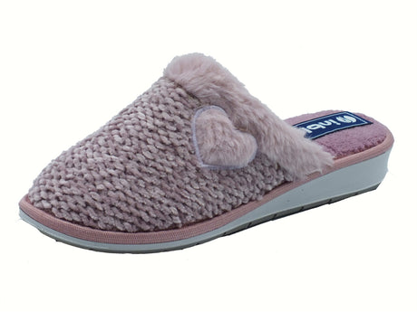 InBlu InBlu LB000110 Glicine Pantofole per Donna in lana con fodera in tessuto Glicine