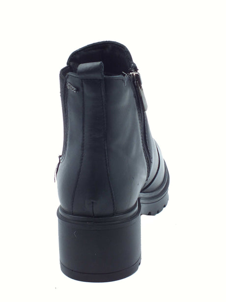 Igi&Co Igi&Co 8651500 Capra Nero Tronchetti con tacco per Donna in pelle nera Nero