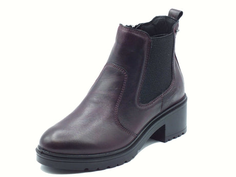 Igi&Co Igi&Co 8651522 Capra Bordò Tronchetti con tacco per Donna in pelle bordò Bordò