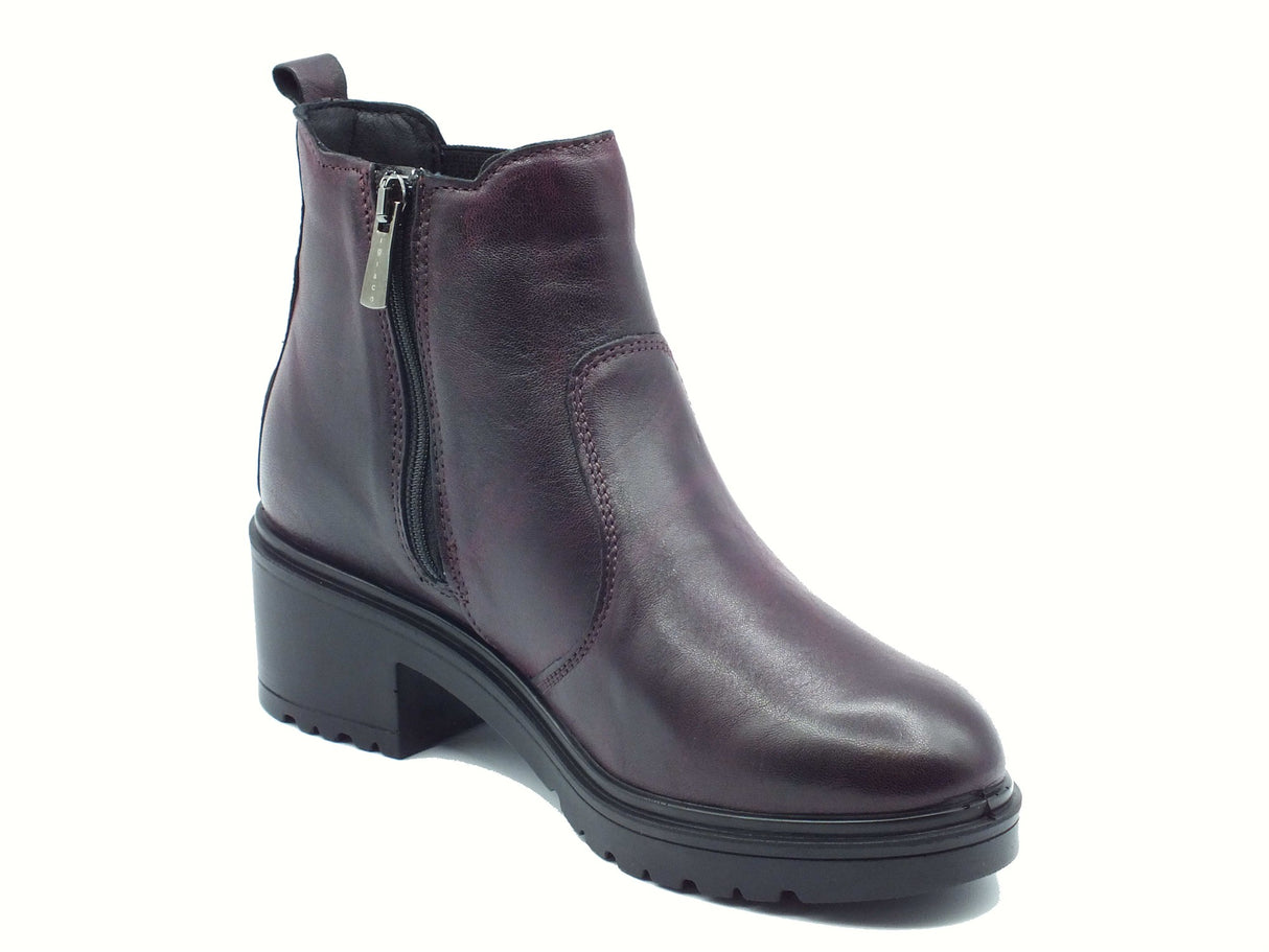 Igi&Co Igi&Co 8651522 Capra Bordò Tronchetti con tacco per Donna in pelle bordò Bordò