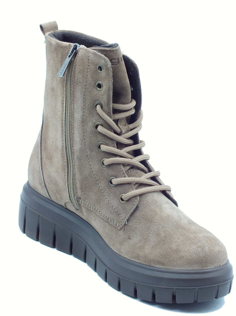 Igi&Co Igi&Co 8653111 Scam. Super Fango Anfibi per Donna in camoscio con lacci e lampo Fango