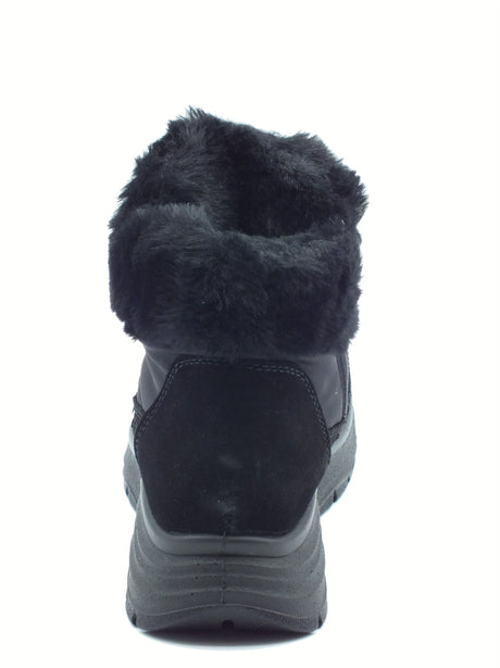 Igi&Co Igi&Co 8657400 Scam. Techno Nero Tronchetti con zeppa per Donna in tessuto tecnico Nero