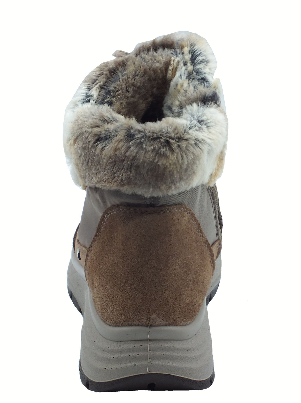 Igi&Co Igi&Co 8657422 Scam. Techno Fango Tronchetti con zeppa per Donna in tessuto tecnico Fango