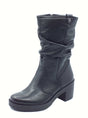 Igi&Co Igi&Co 8660300 Nappa Soft Nero Tronchetti con tacco medio per Donna in pelle Nero