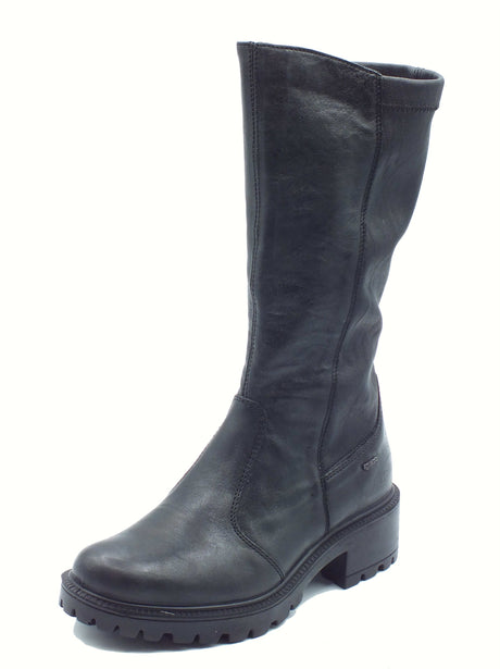 Igi&Co Igi&Co 8663200 Cap. Met. Nero Tronchetti con tacco per Donna in pelle nera Nero