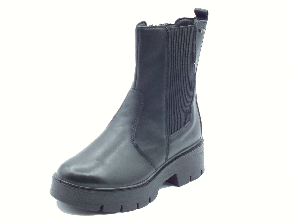 Igi&Co Igi&Co 8665600 Nappa Soft Nero Tronchetti con tacco per Donna in pelle Nero