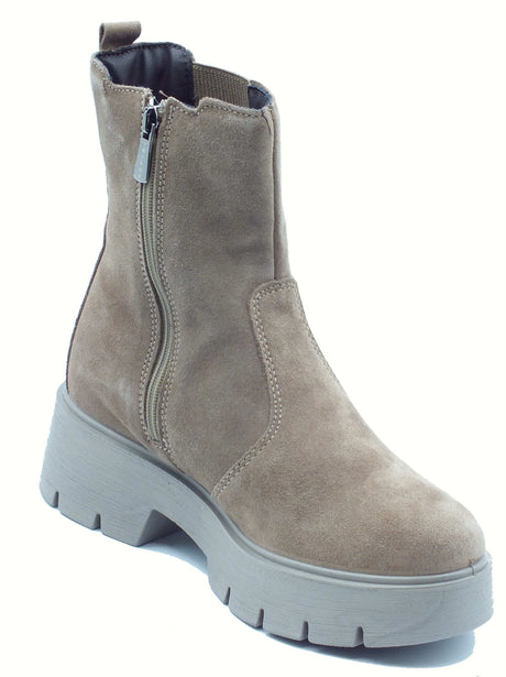 Igi&Co Igi&Co 8665611 Scam. Super Fango Tronchetti con tacco per Donna in camoscio Fango