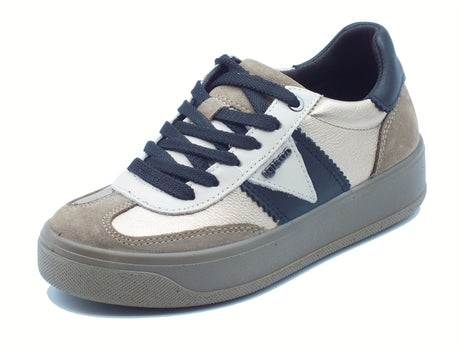 Igi&Co Igi&Co 8669922 Scam. Fango Sneakers con zeppa per Donna in camoscio e pelle Fango