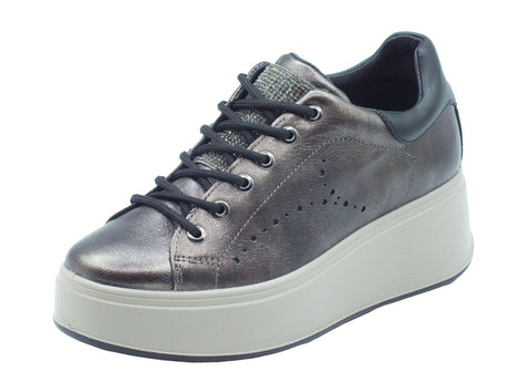 Igi&Co Igi&Co 8671511 Vintage Bronzo Sneakers con zeppa per Donna in pelle Vintage Bronzo