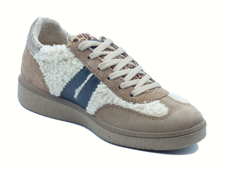 Igi&Co Igi&Co 8678755 Scam. Fango Sneakers con zeppa per Donna in tessuto e nabuk Fango