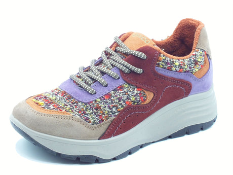 Igi&Co Igi&Co 8682611 Scam.Tes. Fango Sneakers con zeppa per Donna in camoscio multicolore Scam.Tes. Fango