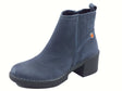 Jungla Jungla 8136 Nomad Beep Blue Tronchetti per Donna in pelle blu con lampo tacco medio Blue