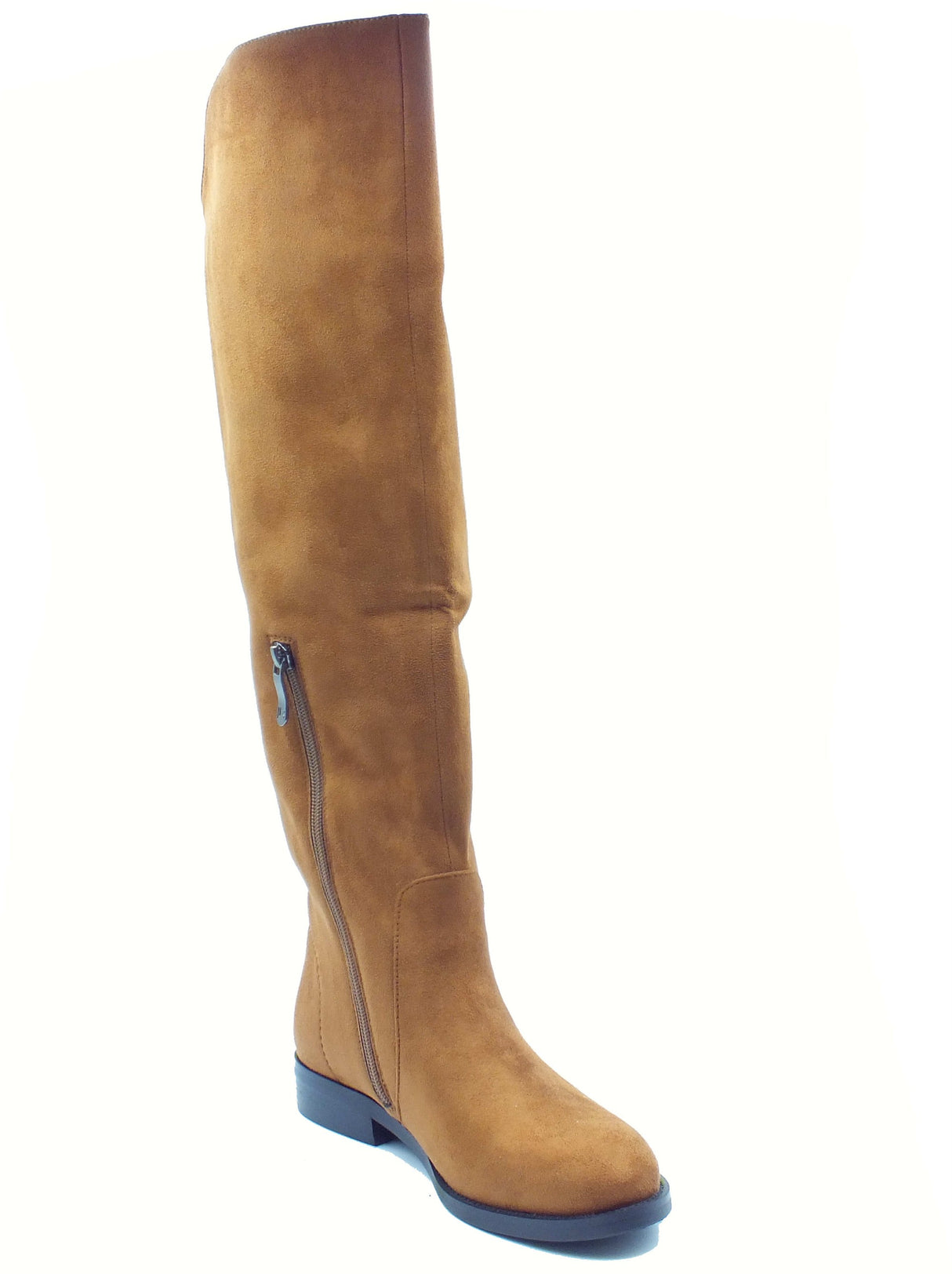 Laura Biagiotti Laura Biagiotti 9302 Micro Camel Stivali con tacco per Donna in camoscio Camel