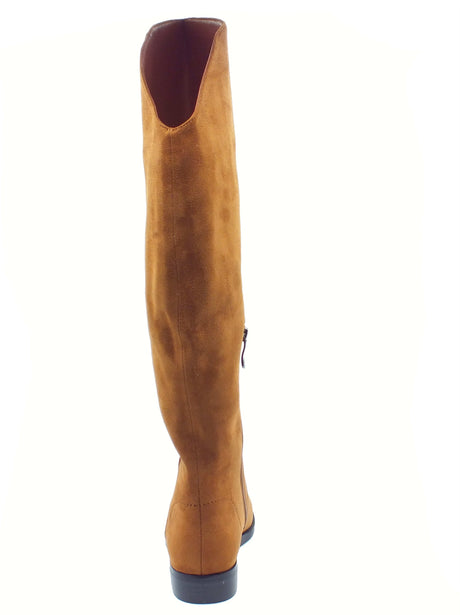 Laura Biagiotti Laura Biagiotti 9302 Micro Camel Stivali con tacco per Donna in camoscio Camel