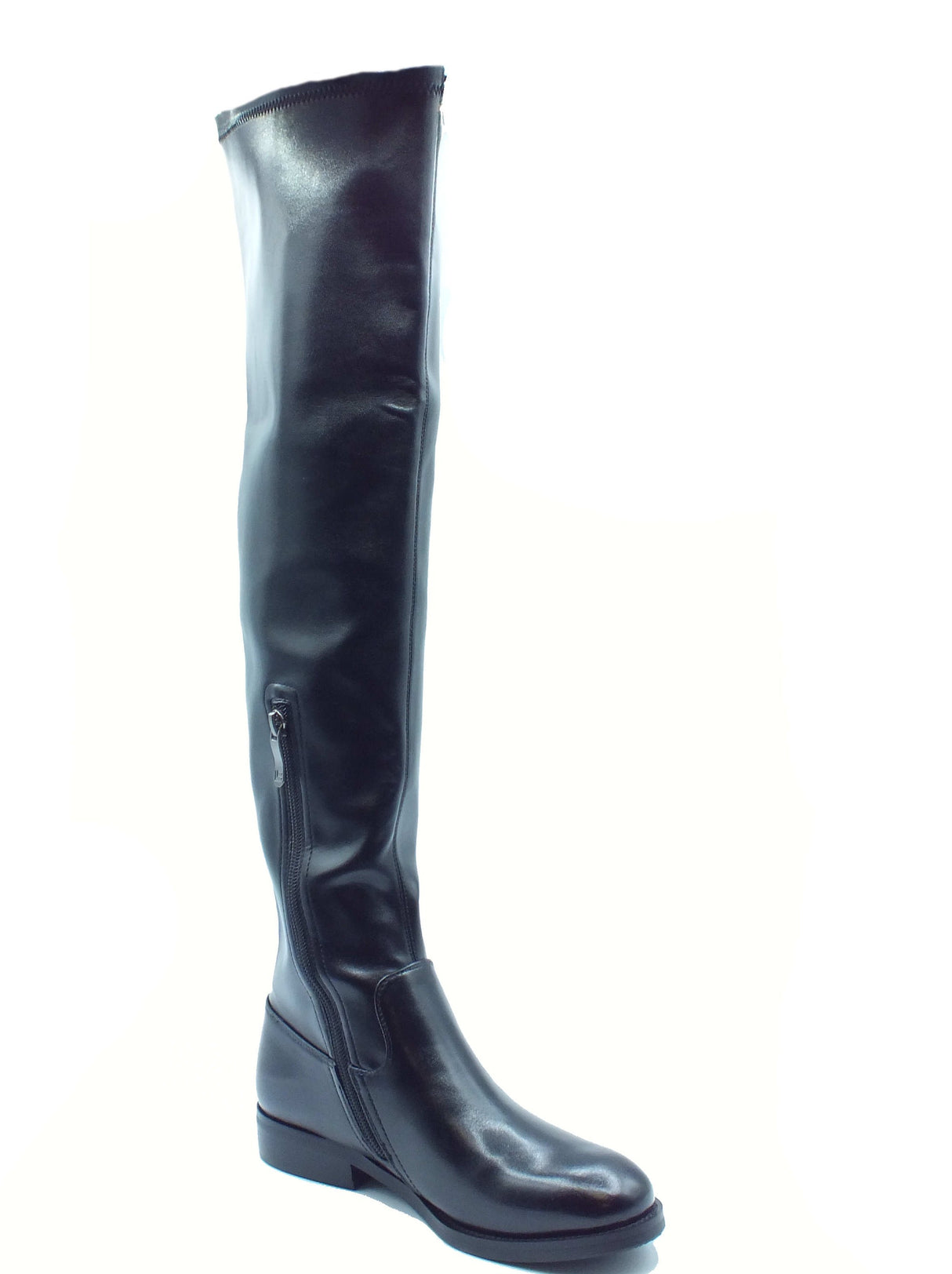 Laura Biagiotti Laura Biagiotti 9303 Calf Stretch Black Stivali con tacco per Donna in ecopelle Black