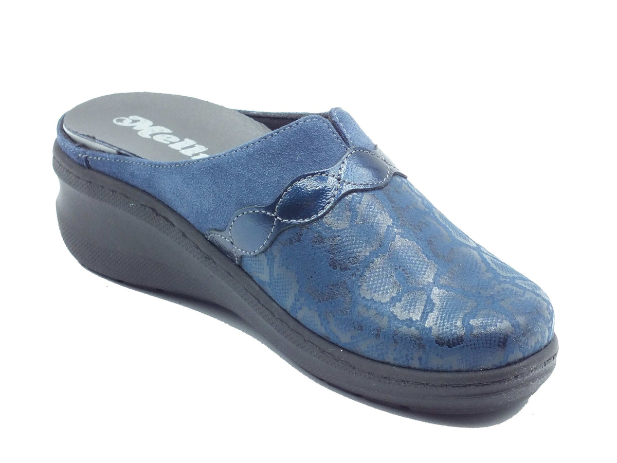 Melluso Melluso Pantofole Donna PD900Q Cobalto pelle blu Cobalto