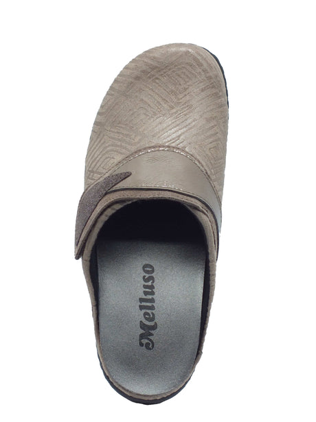 Melluso Melluso PD908Z Castoro Pantofole per Donna in tessuto e nabuk beige scuro con sottopiede estrabile Castoro