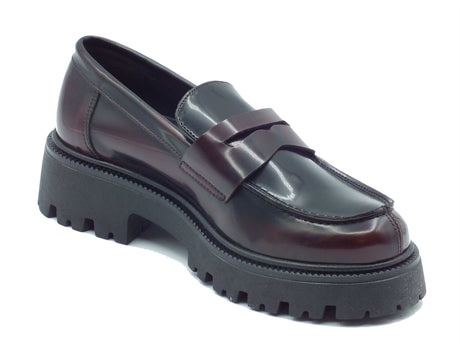 Nacrèe Nacrèe 6008007 Brus Bordò Nero Mocassini classici per Donna tacco alto Bordò