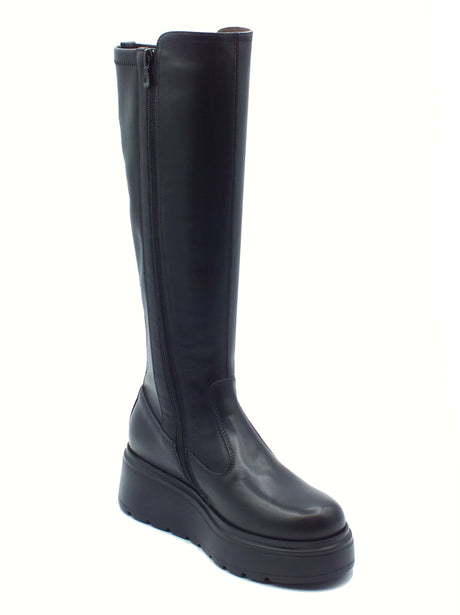 Nero Giardini NeroGiardini I514902D Nero Stivali per Donna in pelle con lampo Black