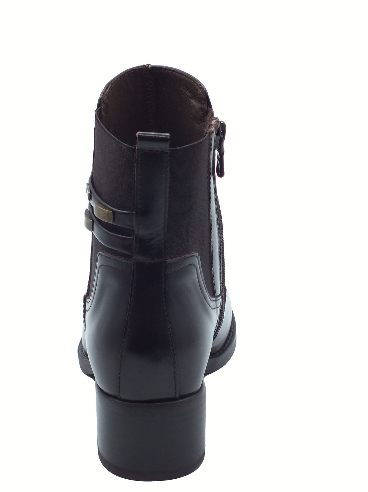 Nero Giardini NeroGiardini I513841D Manoelete T.Moro Tronchetti per Donna in pelle con lampo Manoelete T.Moro