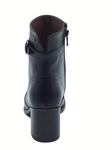 Nero Giardini NeroGiardini I513850D Guanto Nero Tronchetti per Donna in pelle con lampo Nero