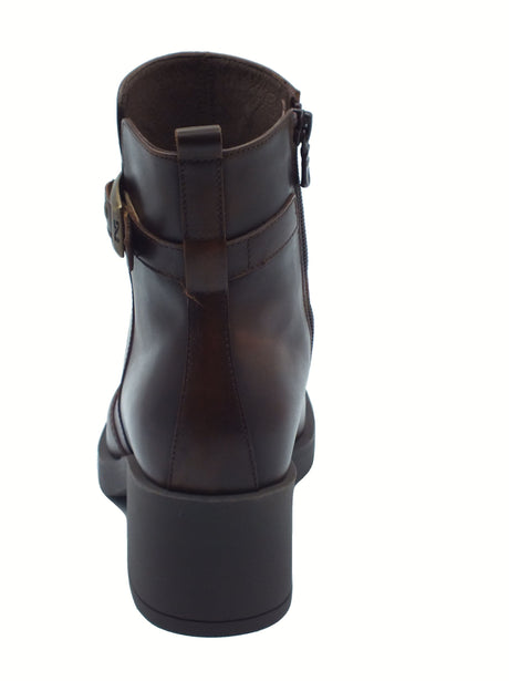 Nero Giardini NeroGiardini I513871 Delavato Beige Tronchetti per Donna in pelle con lampo Beige